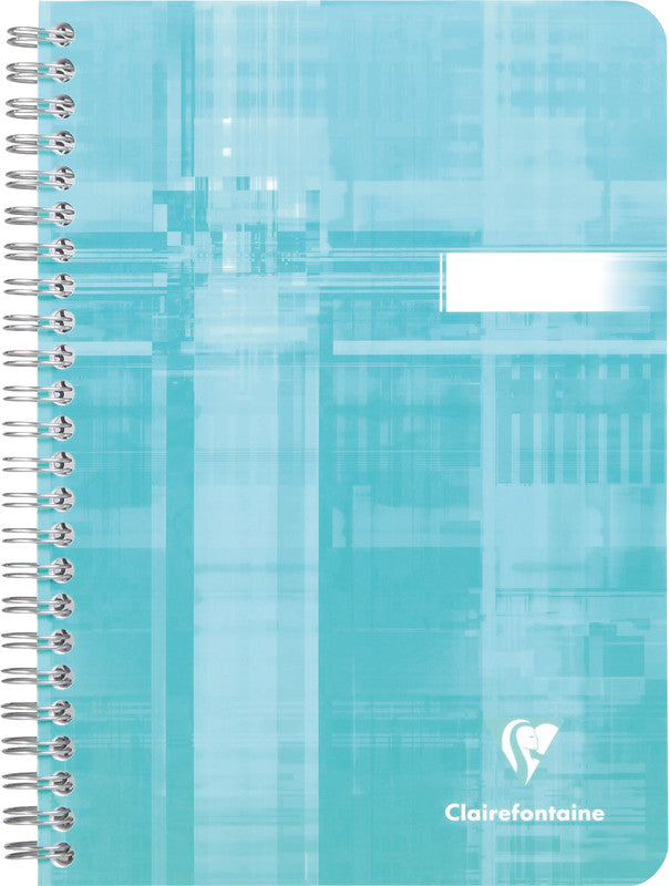 Clairefontaine Spiralheft A5, kariert (5 mm), Spiralbindung, Karton, 50 Blatt, 50 g/m² – sortiert