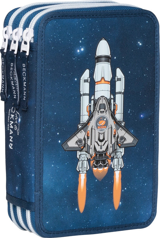 Beckmann Classic Etui Triple, gefüllt – Space Mission – Kunststoff – 13,0 × 20,5 × 7,0 cm