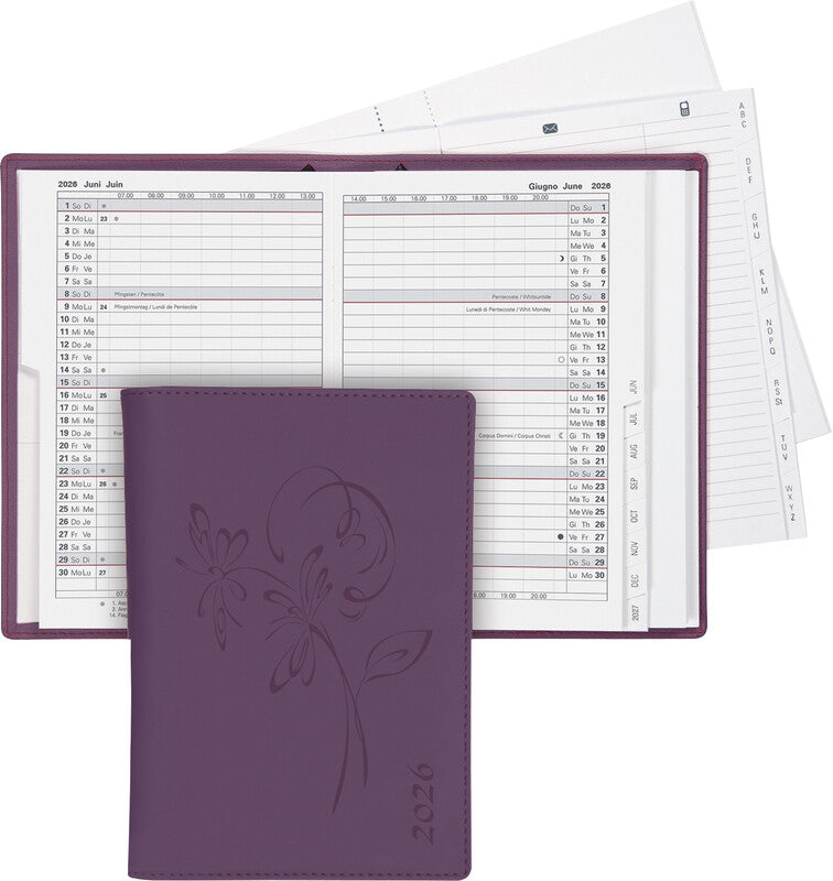 Biella Planer Istanbul Agenda – 1 Monat/2 Seiten, geheftet, 10,6 × 15,3 cm, 15 Monate Okt–Dez, FSC