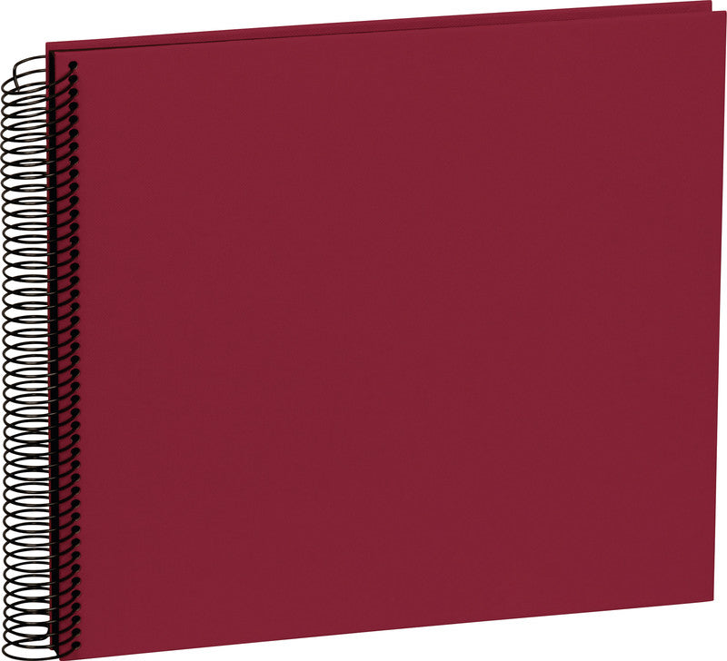 Semikolon Fotoalbum – Bordeaux, mit Spiralbindung, Textil, 345 × 332 mm