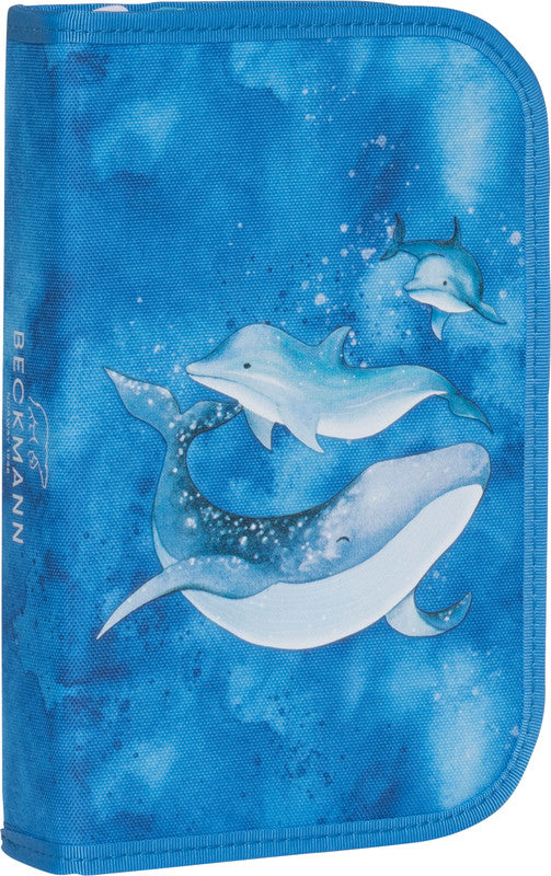 Beckmann Klassisches Schüleretui, gefüllt, 21-teilig – Ocean – Kunststoff – 20,5 × 13,3 × 3,8 cm