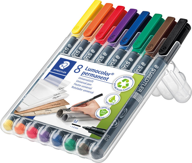 Staedtler Lumocolor Permanent Marker – sortiert, 8 Stück