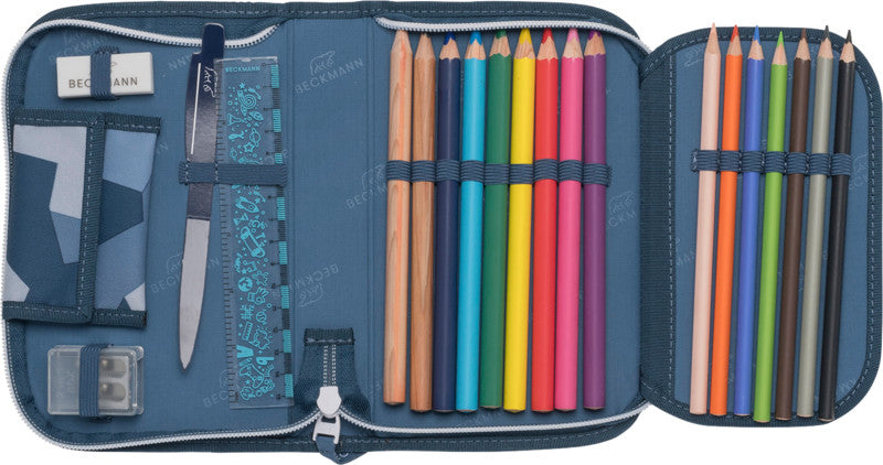 Beckmann Classic 1st Etui, gefüllt, 21-teilig – Tiger Race – Kunststoff – 20,5 × 13,3 × 3,8 cm