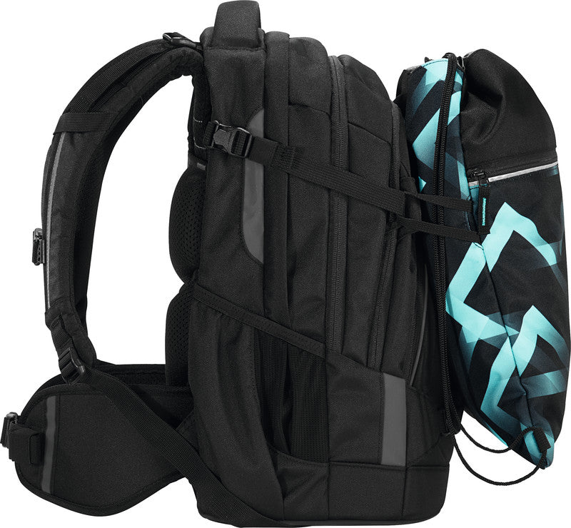 Coocazoo Sportbeutel – 10 l, Motiv Laser Lights, wasserabweisend, 34 × 43 cm