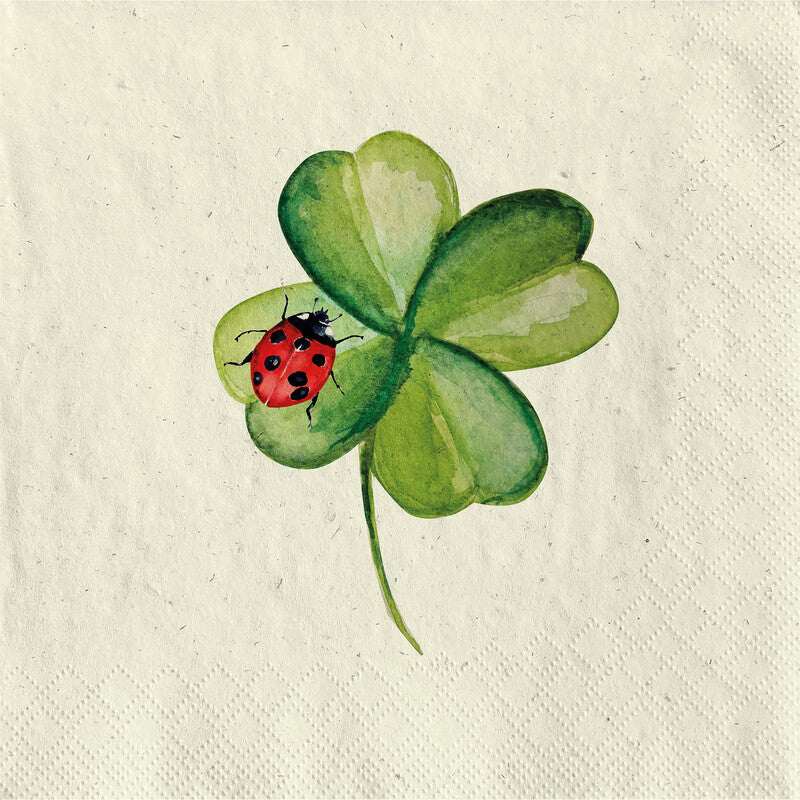 Fasana Servietten Lucky Ladybug – 33 × 33 cm – 2-lagig, Tissue – 20 Stk., FSC