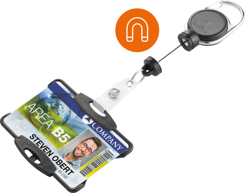 Durable Ausweishalter – 87 × 54 mm, transparent, für 1 Betriebs-/Sicherheitsausweis