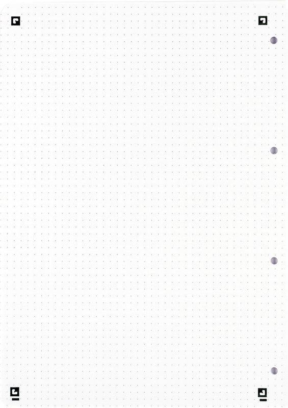 Oxford Collegeblock, Karton, 80 Blatt, 4-fach gelocht, perforiert, 90 g/m² – Sand, für SCRIBZEE App
