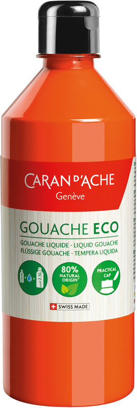 Caran d-Ache Caran d'Ache – Eco – Gouache – fluoreszierendes Orange, 500 ml