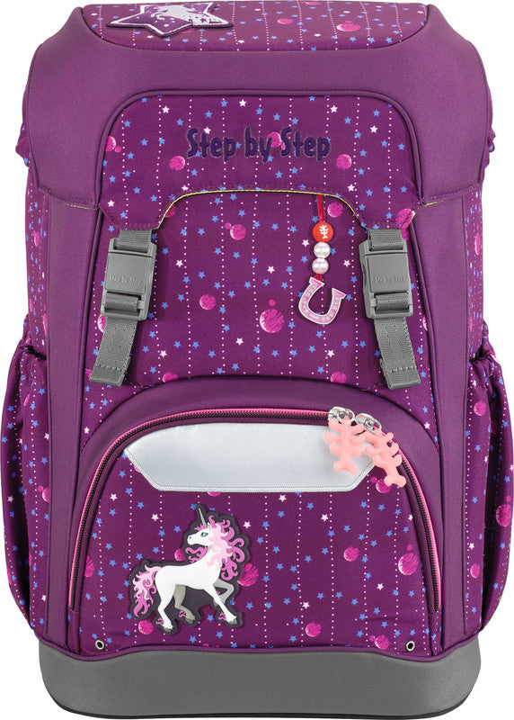 Step by Step Schulrucksack Giant – 5-teilig – Dreamy Unicorn Nuala – Recycelte Materialien
