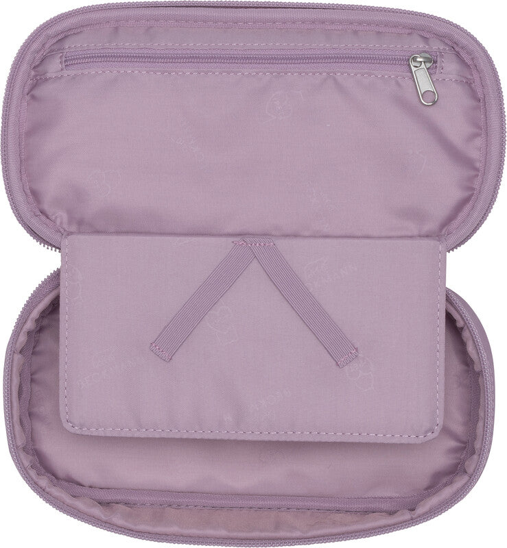 Beckmann Sport Jr. Etui, leer – Gepolsterte Herzen – Kunststoff – 22,0 × 11,0 × 5,0 cm