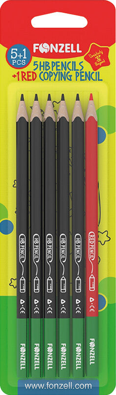 Fonzell Bleistift, Dreikant, HB, farbig sortiert – Set