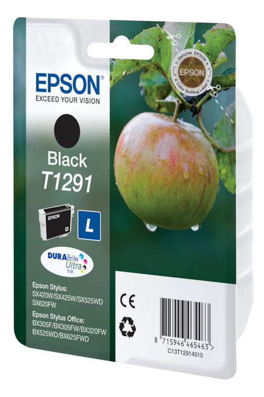 Epson Tintenpatrone T1291, Schwarz, 380 Seiten