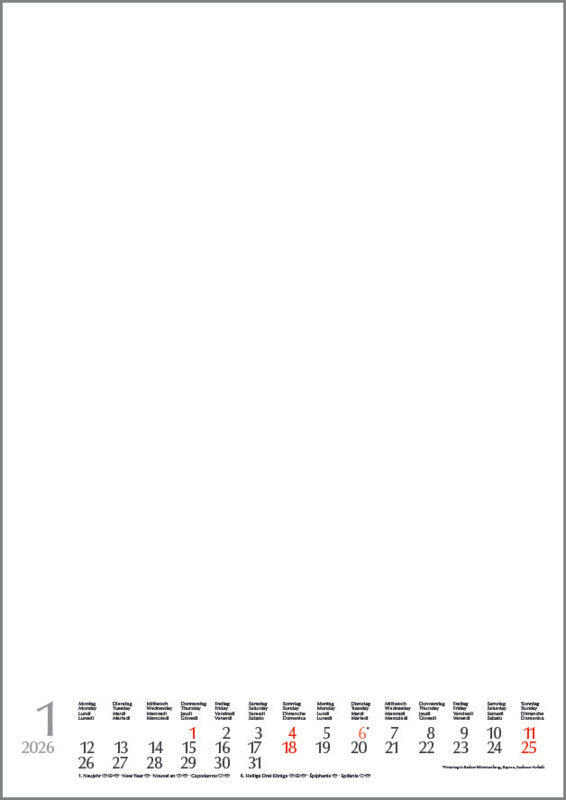 Korsch Bastelkalender 2026 – 21 × 29,7 cm – mit Tagesfeldern, mit Kartonrückwand