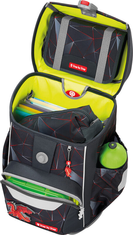 Step by Step Schulrucksack-Set Giant – 5-teilig – Dragon Drako – aus rPET