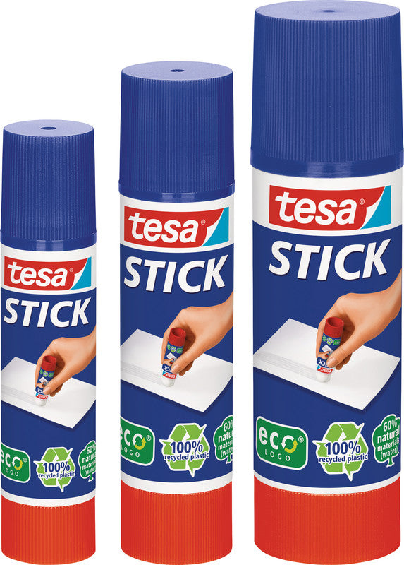 TESA Klebestift – Stift, permanent, transparent, lösemittelfrei, 10 g, für Papier, Karton, Fotos u. a.