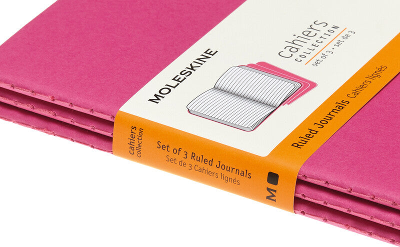 Moleskine Notizheft – 90 × 140 mm – Fadenheftung, 16 herausnehmbare Seiten, abgerundete Ecken, pink, FSC