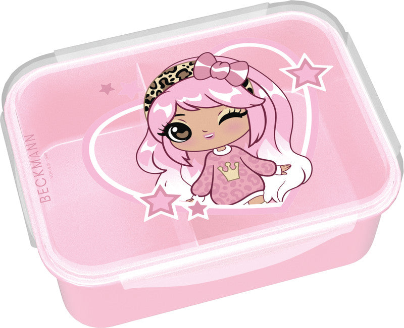 Beckmann Lunchbox – 1,7 l – auslaufsicher, mit Innenteiler – PP – mehrfarbig, Motiv Furry – 18,7 × 14 × 7 cm