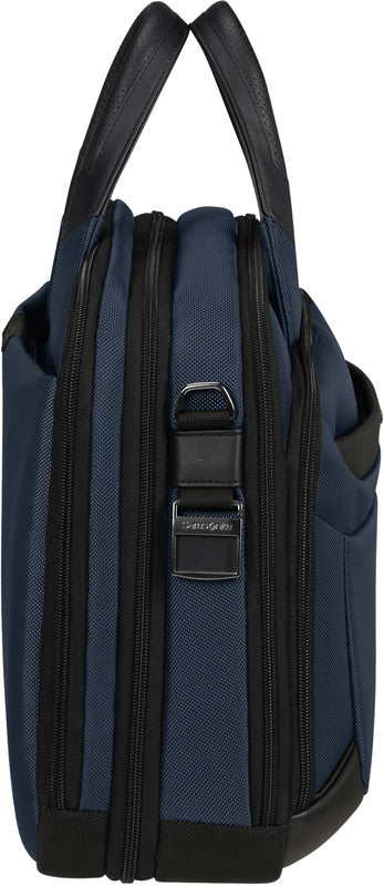 Samsonite Pro-DLX 6 Notebook-Tasche – für Notebooks bis 15,6", 16/23 l, RFID-Fach, USB-Port, Nylon, blau