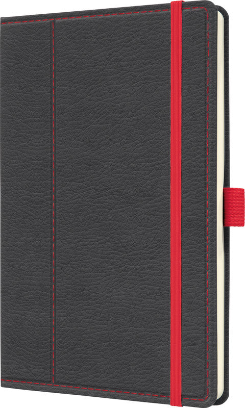 Sigel Notizbuch, 135 × 203 mm, punktkariert, Fadenheftung, 194 Seiten, 80 g/m² – grau