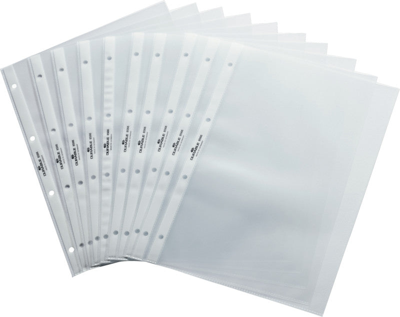 Durable Sichtmappe A4 – 10er-Pack, transparent, Kunststoff