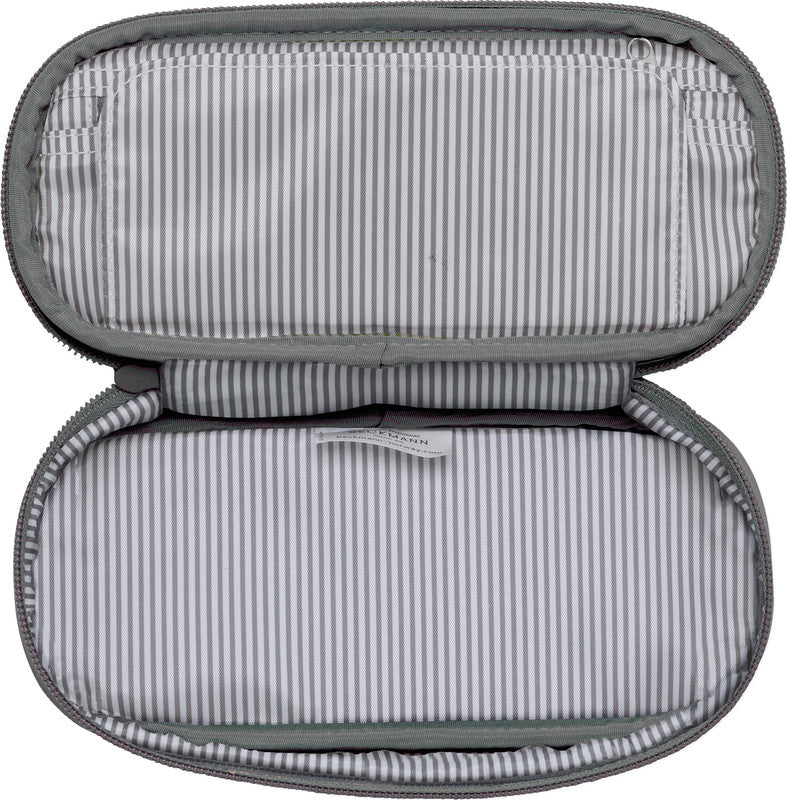 Beckmann City Schlamperetui, leer – Foggy Green – Kunststoff – 22 × 5 × 10 cm