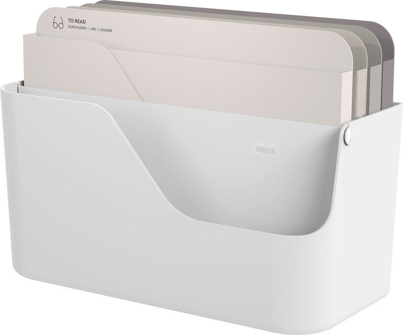 Rotho Briefkorb – Kunststoff, für A4, weiss, B 356 × H 160 × T 295 mm