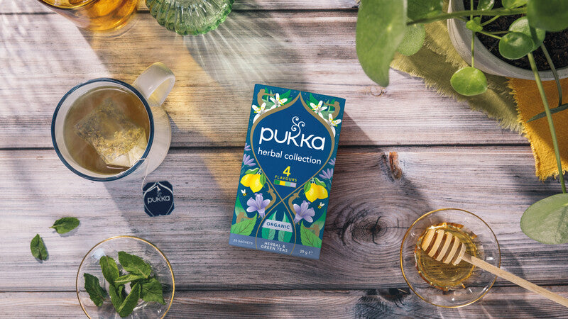 Pukka Herbal Collection – Teebeutel, Bio-Kräutertee – 20 Beutel, 4 Sorten
