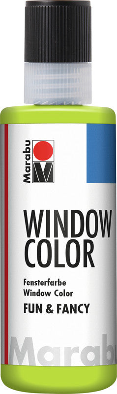 Marabu Fun & Fancy – Fenstermalfarbe – Reseda, 80 ml, für Glas & Porzellan