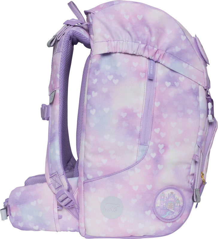 Beckmann Classic Schulrucksack-Set 1. Klasse – 6-teilig – Einhorn Prinzessin Violett