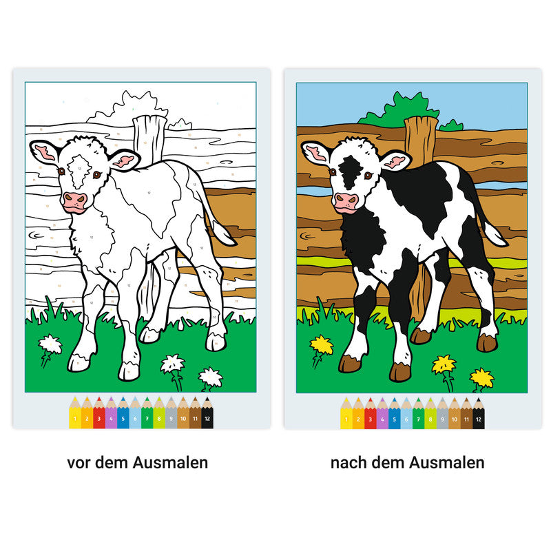 Ravensburger Malen nach Zahlen Malbuch, Karton, 21 × 29,5 cm, mehrfarbig, ab 5 Jahren