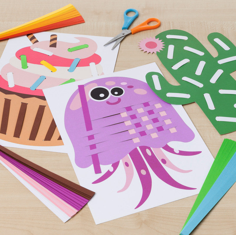 Folia Bastelset Flecht- und Webmotive – 206-teilig – A4