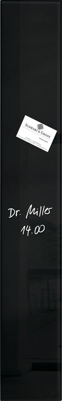 Sigel Whiteboard – 12 × 78 cm, Glas, magnetisch, Wandmontage, inkl. SuperDym Magnetwürfel, Montagesatz
