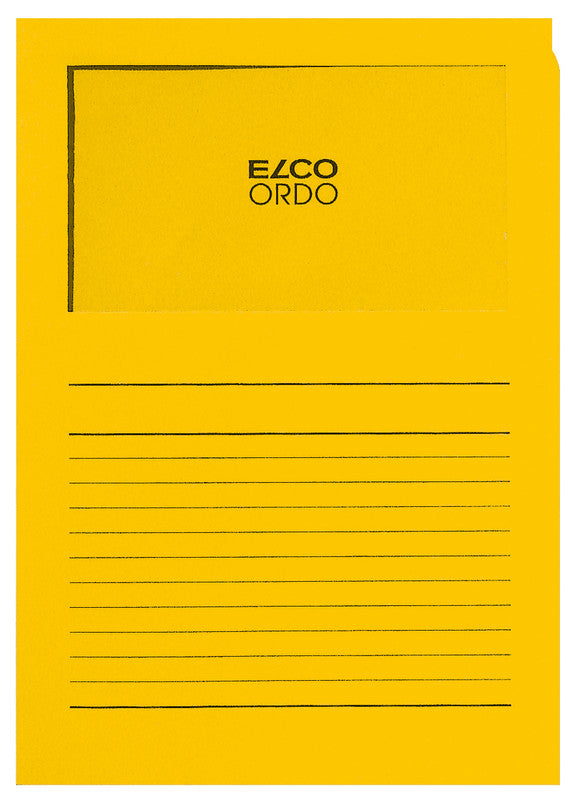 Elco Sichtmappe A4 – Goldgelb, Papier, 100er-Pack