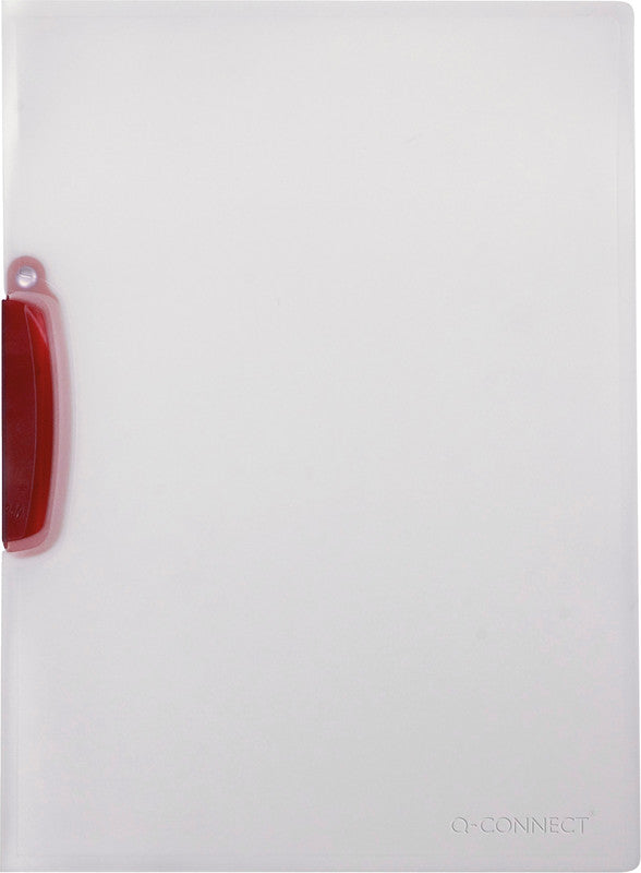 Q-connect Schnellhefter – A4, PP, transparent, Kunststoff-Deckleiste, 1 Stk.
