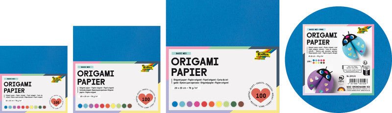 Folia Faltblätter – 100 × 100 mm – 70 g/m² – sortiert – 500 Blatt