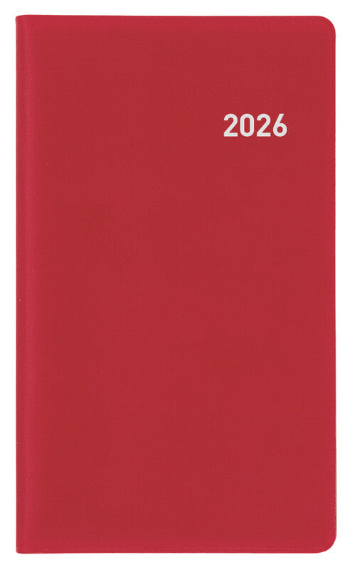 Biella Planer Paris Agenda – 1 Monat/2 Seiten, geheftet, 7,5 × 12,6 cm, 15 Monate Okt–Dez, 2026, PEFC