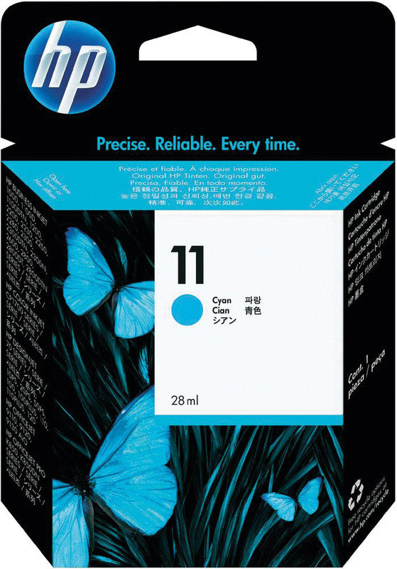 HP 11 Cyan Tintenpatrone (Original) – 2'350 Seiten – für Business Inkjet, OfficeJet …