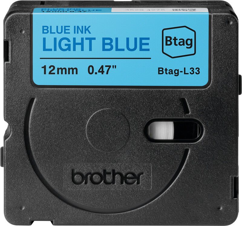 Brother Schriftband – 12 mm × 4 m, Hellblau, Blau