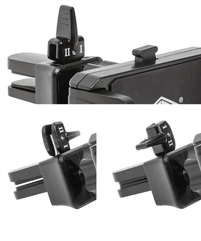Wedo Kfz-Lüftungsgitter-Klemmhalterung – 55–85 mm, Kunststoff, schwarz