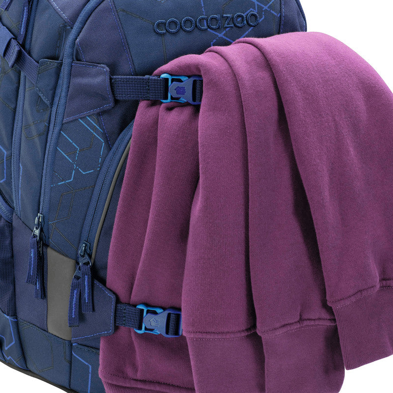 Coocazoo Schulrucksack Mate – Blue Motion – Blau – 30 l, 30,0×44,0×23,0 cm – Recycelte Materialien