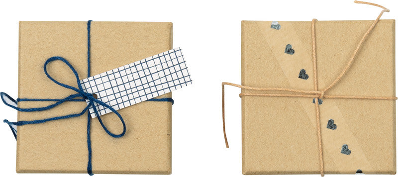 Folia Mini-Kartonboxen – natur – 75 × 45 × 75 mm, 10 Stück