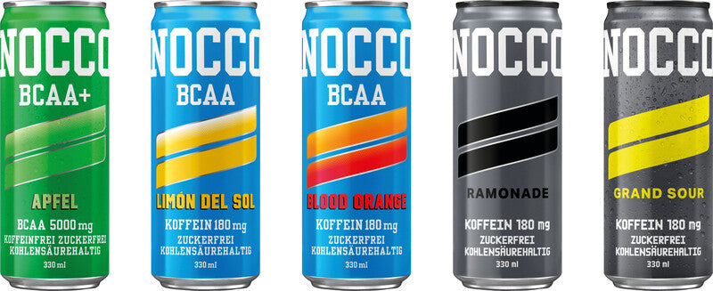 NOCCO Energiegetränk Limón del Sol zuckerfrei mit Koffein – 3,3 dl