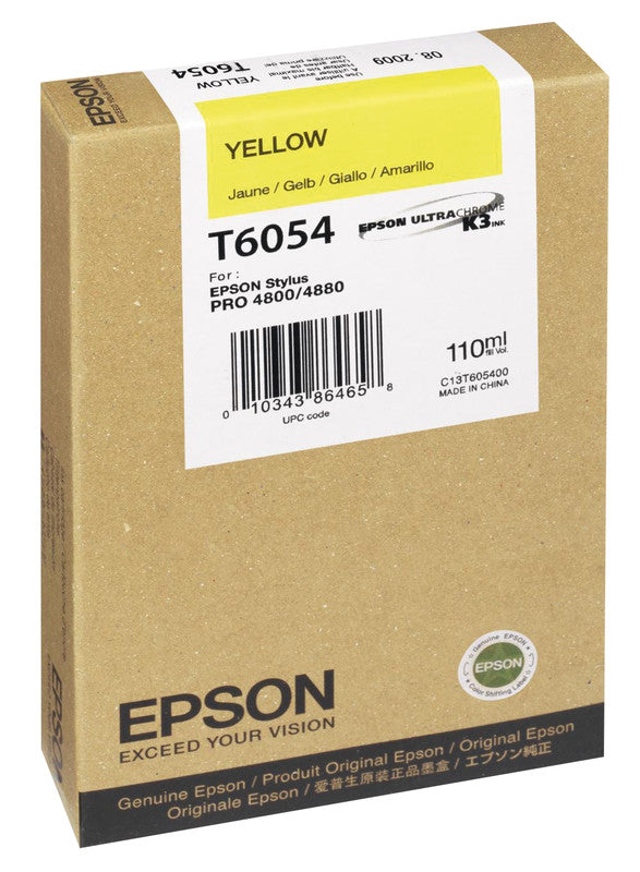 Epson Tintenpatrone T6054, Gelb, 110 ml