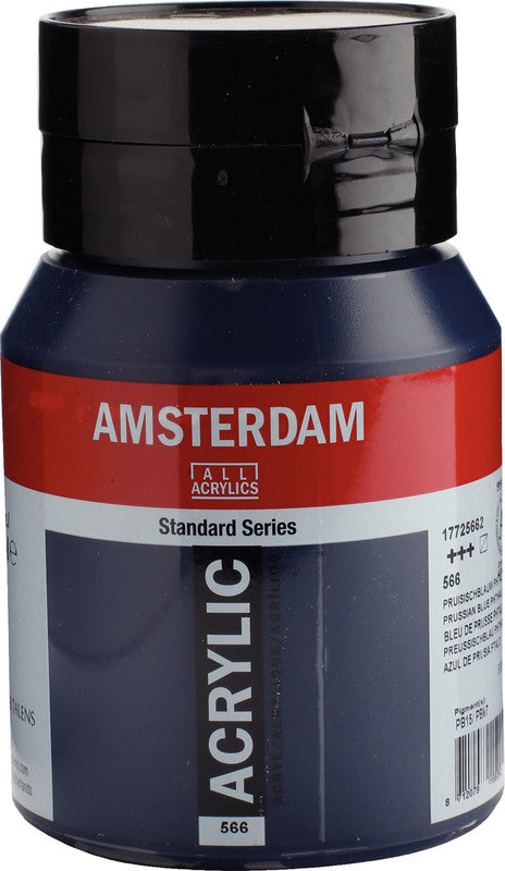 Royal Talens Amsterdam – Acrylic Standard – Acrylfarbe – Preussischblau, 500 ml