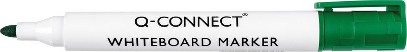 Q-CONNECT Whiteboard-Marker – Rundspitze 2 mm – Grün – trocken abwischbar