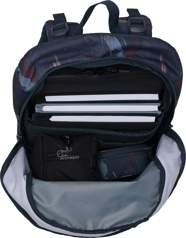 Beckmann Junior Sport Rucksack – Blue Brush – 31,0 × 45,0 × 22,0 cm – recycelte Materialien