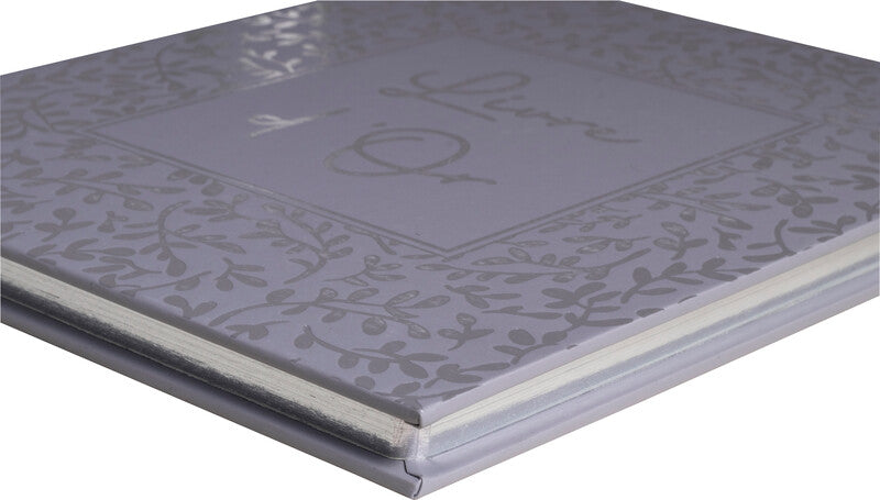 Exacompta Authentisches Gästebuch – 210 × 190 mm – 140 Seiten – gebunden, Kartoneinband, blaugrau