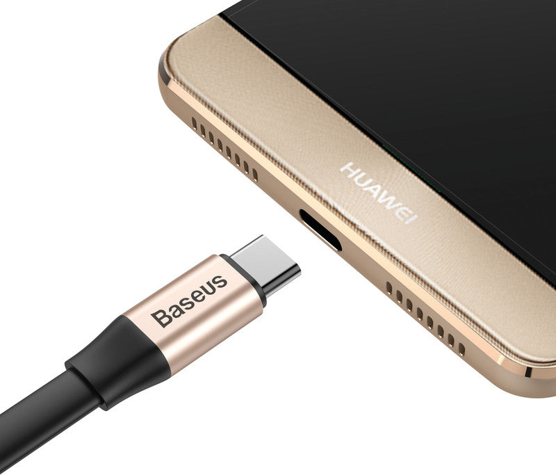 Baseus USB-Kabel, USB-C zu USB-A, 0,23 m, USB 2.0, Lade-/Datenkabel, für Geräte mit USB-C-Buchse