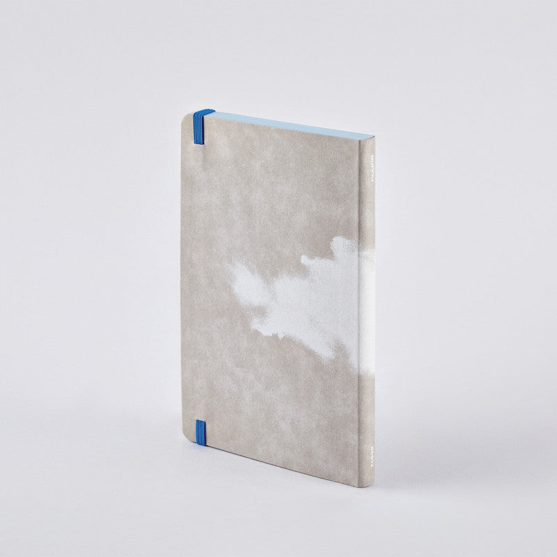 nuuna Notizbuch A5, 176 Seiten – blau, grau, weiss