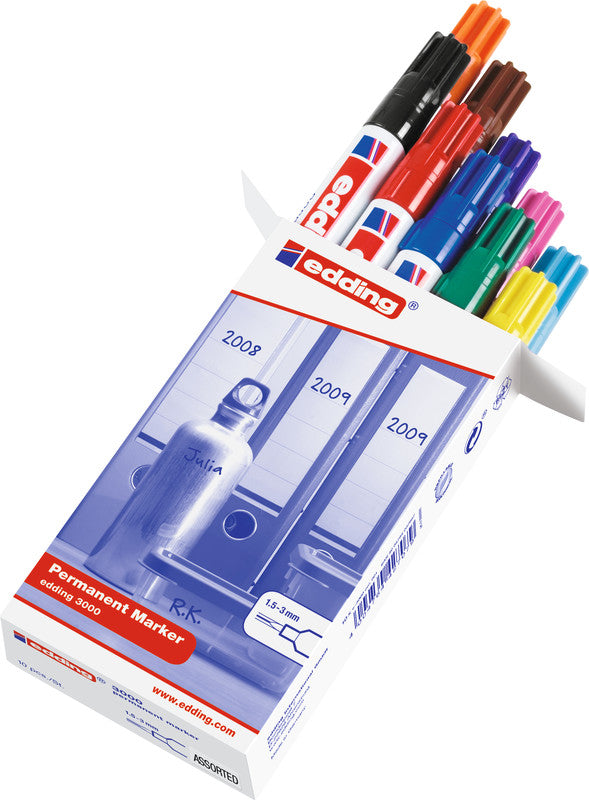 Edding Permanent Marker – sortiert, 10er Pack